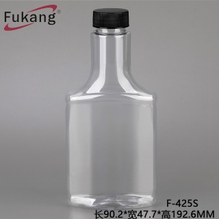 400ml酱汁瓶 扁方形酱料瓶子 pet食品级塑料瓶